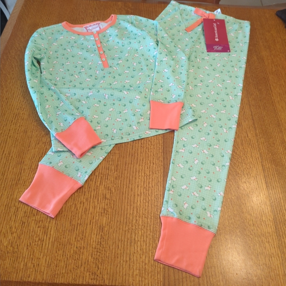 American Girl Kit Kittredge-  Puppy Print Pajamas - 2 Piece- Size L (14/16)- New
